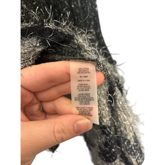 SIONI Art-to-Wear Fuzzy Knit Patchwork Cardigan
Sweater Coat M - Picture 4 of 6